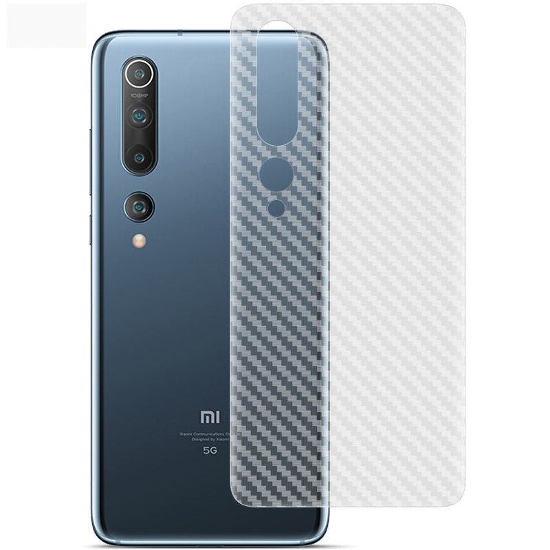 IMAK Carbon Fiber Texture Soft PVC Back Protector for Xiaomi Mi 10 IMAK Carbon Fiber Texture Soft PVC Back Protector for Xiaomi Mi 10